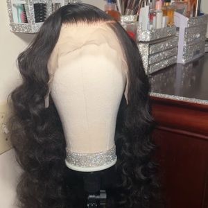 Lace front wig Water Wave  (wand curls)